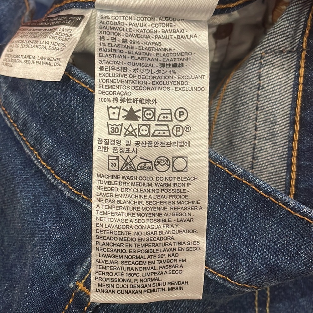 Levi’s Button Fly Distressed Jeans SZ Waist 29 Length 30 EUC - Picture 4 of 8